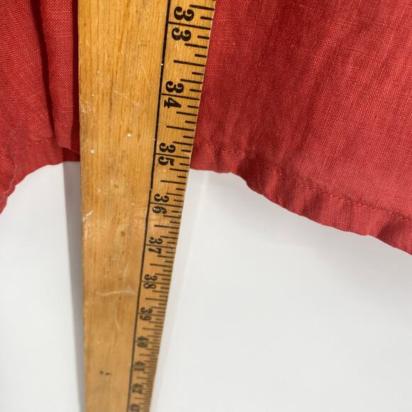 Match Point Dress Women’s XL Linen A-line Cowl Neck Lagenlook Coastal Vacation - Picture 5 of 7